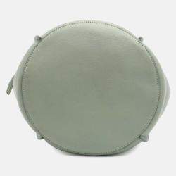 Pre Owned Celine Green Leather Big Bag Bucket Crossbody
