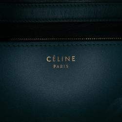 Pre Owned Celine Green Medium Calfskin Classic Box
