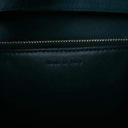 Pre Owned Celine Green Medium Calfskin Classic Box