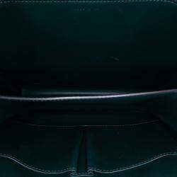 Pre Owned Celine Green Medium Calfskin Classic Box