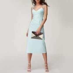 Pre Owned حقيبة كلتش سيلين دايموند من جلد وجلد ثعبان كوبرا ثلاثي الألوان