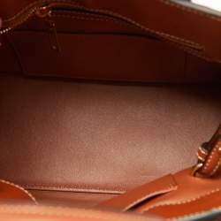 Pre Owned Celine Brown Supple Leather Teen Conti Satchel