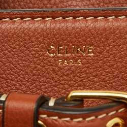 Pre Owned Celine Brown Supple Leather Teen Conti Satchel