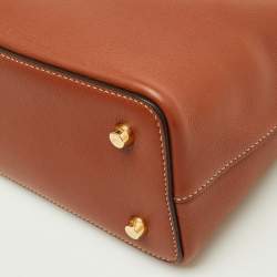 Pre Owned Celine Brown Supple Leather Teen Conti Satchel