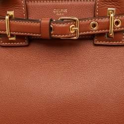 Pre Owned Celine Brown Supple Leather Teen Conti Satchel