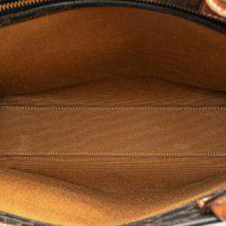 Pre Owned Celine Brown Small Triomphe Coated Canvas Vertical Cabas Tote