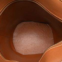 Pre Owned Celine Brown Leather Crecy Bucket Bag