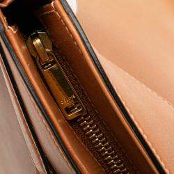 Pre Owned Celine Brown Leather Crecy Bucket Bag