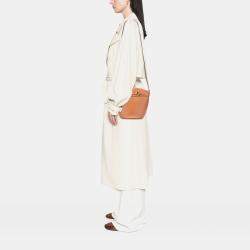 Pre Owned Celine Brown Leather Crecy Bucket Bag