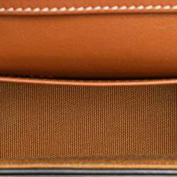 Pre Owned Celine Brown Mini Triomphe Coated Canvas Triomphe Crossbody