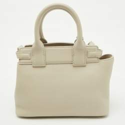 Pre Owned Celine Light Grey Leather Teen Conti Bag