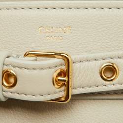 Pre Owned Celine Light Grey Leather Teen Conti Bag