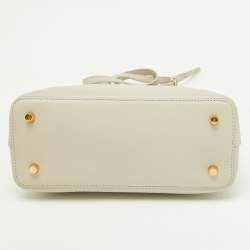Pre Owned Celine Light Grey Leather Teen Conti Bag