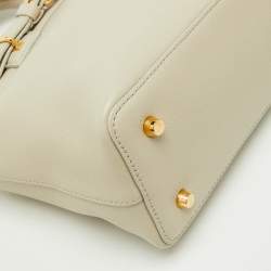 Pre Owned Celine Light Grey Leather Teen Conti Bag