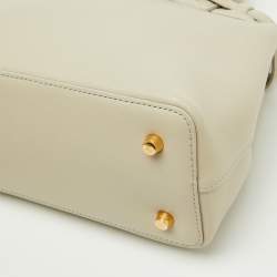 Pre Owned Celine Light Grey Leather Teen Conti Bag