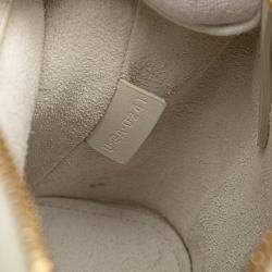 Pre Owned Celine White Teen Leather Cabas De France Crossbody