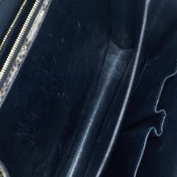 Pre Owned Celine Beige Python Medium Classic Box Shoulder Bag