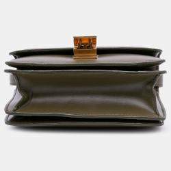 Pre Owned Celine Brown Small Calfskin Classic Box