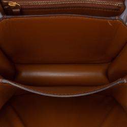 Pre Owned Celine Brown Small Calfskin Classic Box