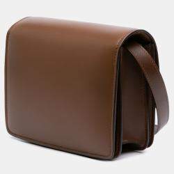 Pre Owned Celine Brown Small Calfskin Classic Box