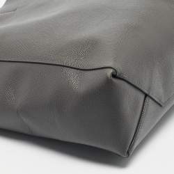 Pre Owned Celine Grey Leather Small Vertical Cabas Tote