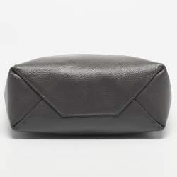 Pre Owned Celine Grey Leather Small Vertical Cabas Tote