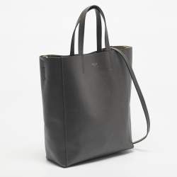 Pre Owned Celine Grey Leather Small Vertical Cabas Tote