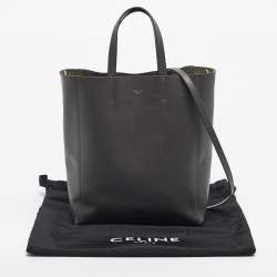 Pre Owned Celine Grey Leather Small Vertical Cabas Tote