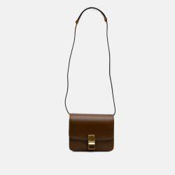 Pre Owned Celine Brown Small Calfskin Classic Box