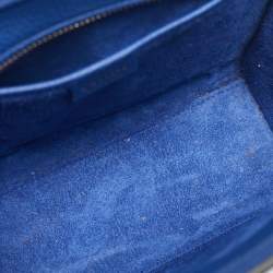 Pre Owned Celine Blue Leather Nano Luggage Tote