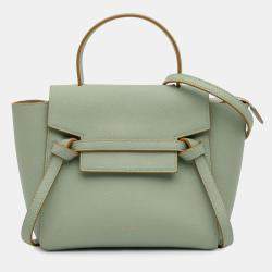 Pre Owned Celine Green Nano Grained Calfskin Belt Bag