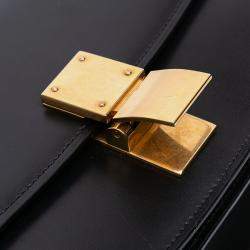 Pre Owned Celine Black Small Calfskin Classic Box