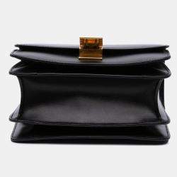 Pre Owned Celine Black Small Calfskin Classic Box