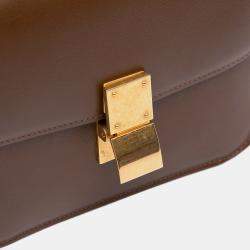 Pre Owned Celine Brown Teen Calfskin Classic Box