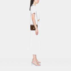 Pre Owned Celine Brown Teen Calfskin Classic Box
