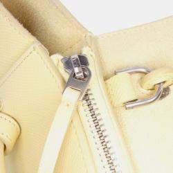Pre Owned Celine Yellow Nano Grained Calfskin Belt Bag