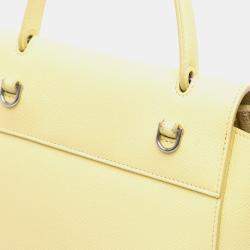 Pre Owned Celine Yellow Nano Grained Calfskin Belt Bag