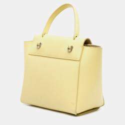 Pre Owned Celine Yellow Nano Grained Calfskin Belt Bag
