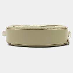 Pre Owned Celine Beige Leather Crossbody Oval Pulse