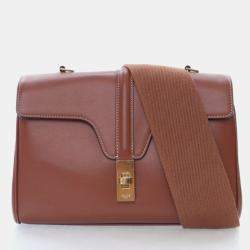 Pre Owned Celine 16 Teen Smooth Calfskin Crossbody Bag