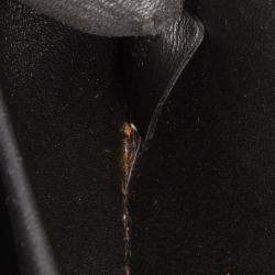 Pre Owned Celine Black Shiny Calfskin Claude Shoulder Bag