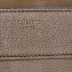 Pre Owned Celine Etoupe Leather Large Phantom Luggage Tote