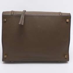 Pre Owned Celine Etoupe Leather Large Phantom Luggage Tote