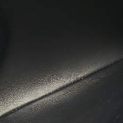 Pre Owned Celine Black Leather Triomphe Wristlet Clutch
