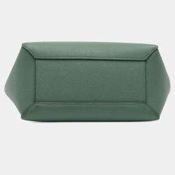 Pre Owned Celine Green Nano Grained Calfskin Belt Bag