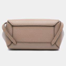 Pre Owned Celine Brown Pico Grained Calfskin Belt Bag