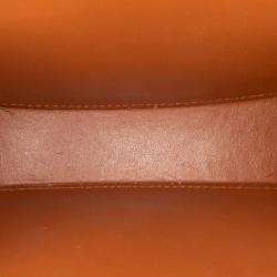 Pre Owned Celine Brown Small Calfskin Cuir Triomphe Oval Crossbody