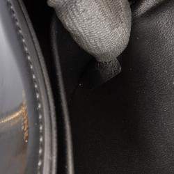 Pre Owned Celine Black Shiny Calfskin Claude Chain Shoulder Bag