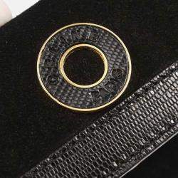 Pre Owned Celine Embossed Black Suede Leather Shoulder Bag