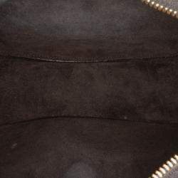 Pre Owned Celine Black Medium Calfskin Triomphe Ava Shoulder Bag